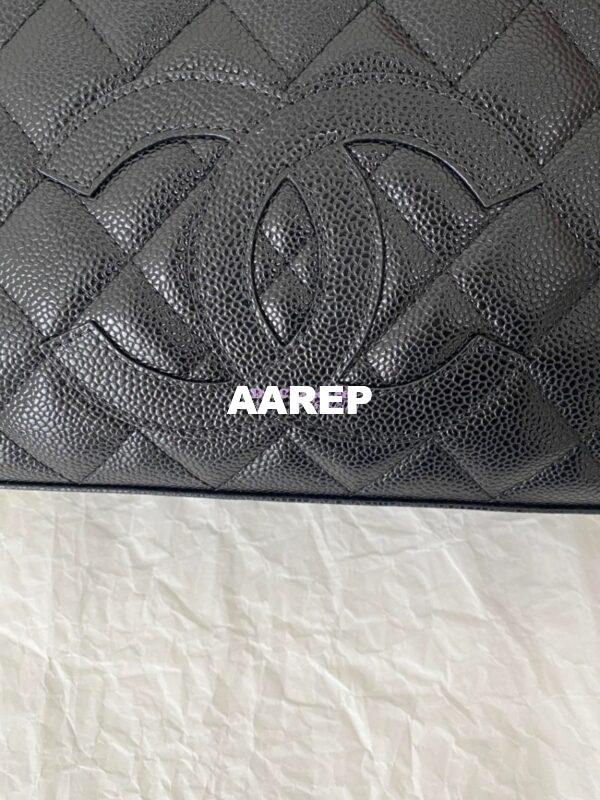Replica Chanel CC Vintage Bowling Bag Caviar Leather AS3034 Black 7