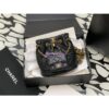 Replica Chanel 23C Small Backpack Wool Tweed & Lambskin AS3947 Dark Purple Orange & Multicolor