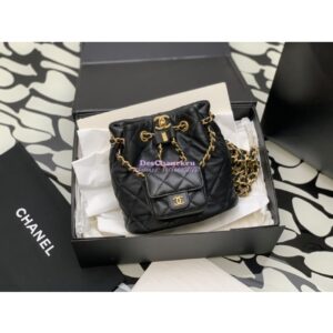 Replica Chanel 23C Small Backpack Calfskin AS3947 Black