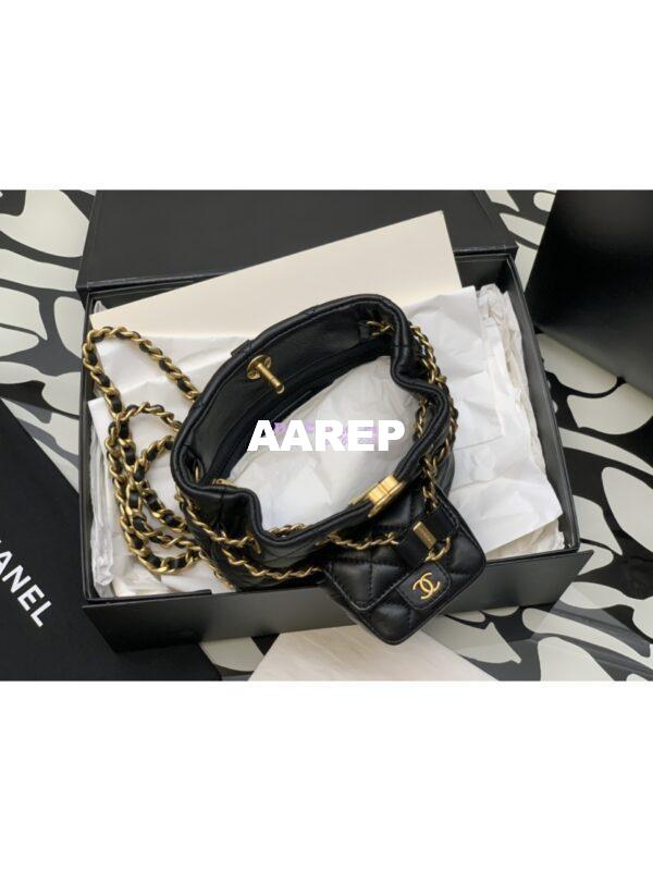 Replica Chanel 23C Small Backpack Calfskin AS3947 Black 8