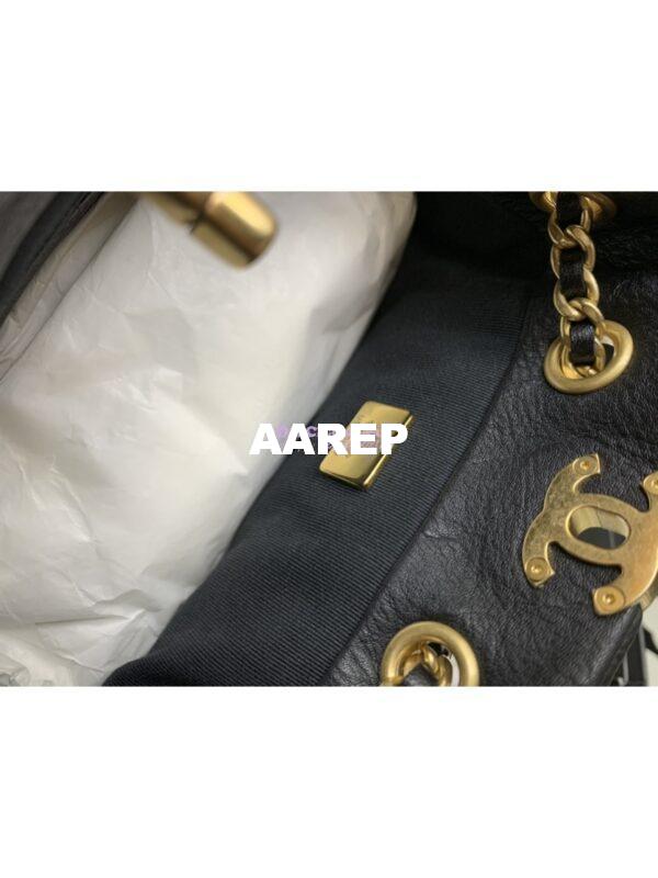 Replica Chanel 23C Small Backpack Calfskin AS3947 Black 9