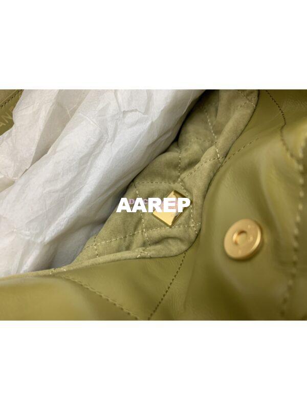 Replica Chanel 22 Handbag Shiny Calfskin & Gold Metal AS3260 AS3261 Green Khaki 10