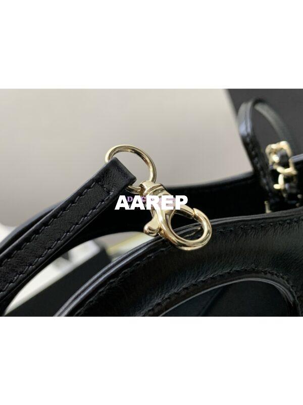 Replica Chanel 31 Mini Shopping Bag Shiny Crumpled Calfskin & Gold-Tone Metal AS4133 Black 7