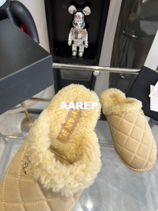 Replica Chanel 23K Fur and Suede Slipper G45121 10