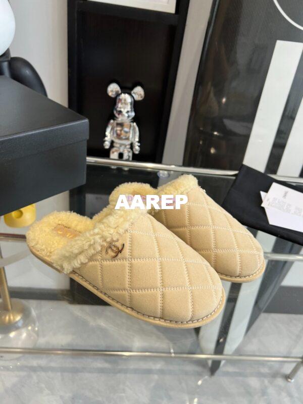Replica Chanel 23K Fur and Suede Slipper G45121 12