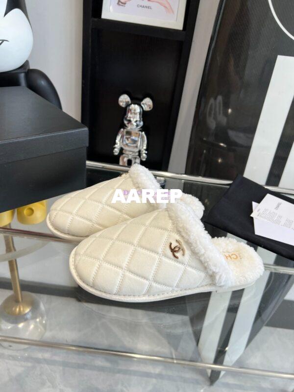 Replica Chanel 23K Fur and Suede Slipper G45121 18