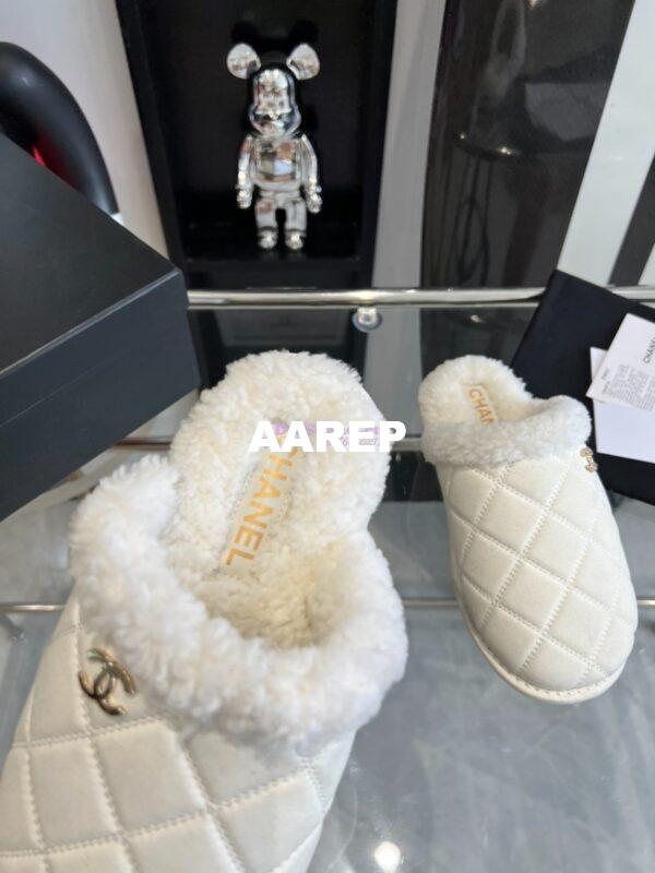 Replica Chanel 23K Fur and Suede Slipper G45121 20