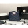 Replica Chanel 31 Mini Shopping Bag Shiny Crumpled Calfskin & Gold-Tone Metal AS4133 Black