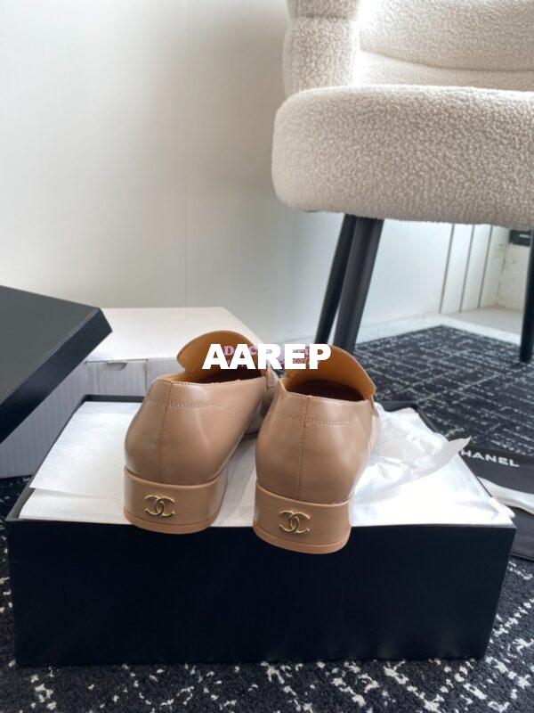 Replica Chanel 2024 Letter Logo Moccasins Calfskin G45123 19