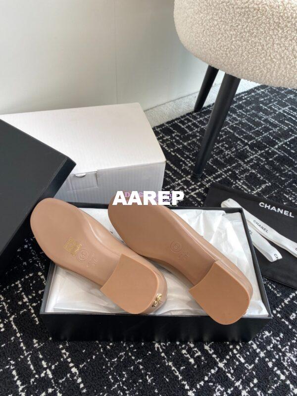 Replica Chanel 2024 Letter Logo Moccasins Calfskin G45123 21