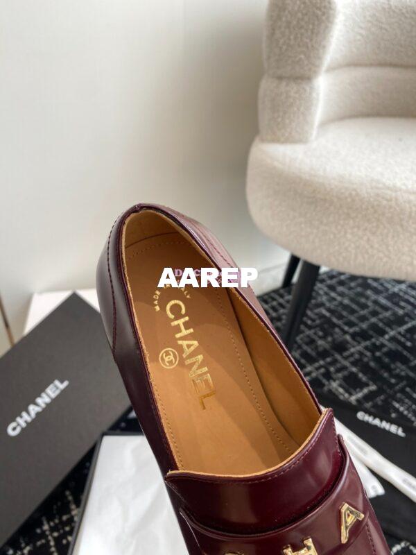 Replica Chanel 2024 Letter Logo Moccasins Calfskin G45123 29