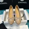 Replica Chanel 2024 Letter Logo Moccasins Calfskin G45123