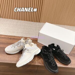 Replica Chanel Suede Calfskin and Mesh Sneaker G40193