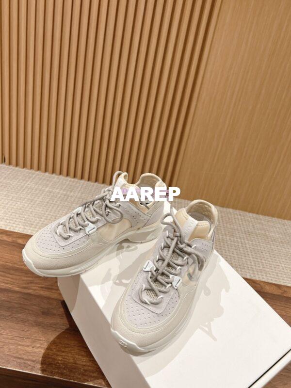Replica Chanel Suede Calfskin and Mesh Sneaker G40193 5