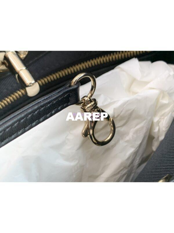 Replica Chanel 31 Mini Shopping Bag Shiny Crumpled Calfskin with lambskin & Gold-Tone Metal AS4133 Black 8