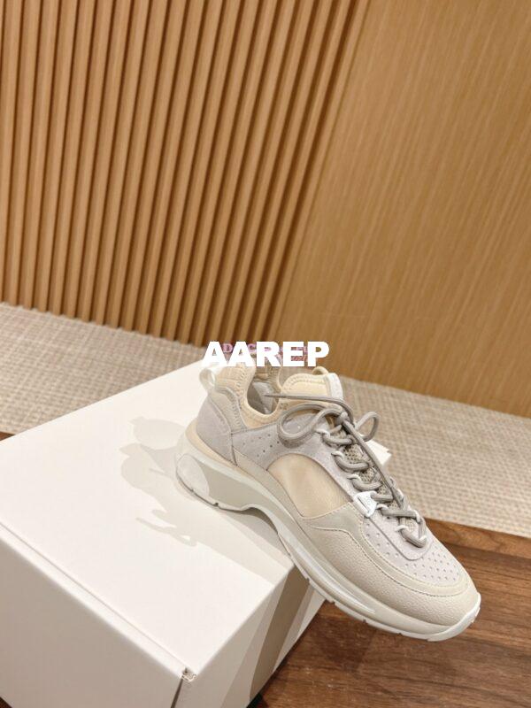 Replica Chanel Suede Calfskin and Mesh Sneaker G40193 6