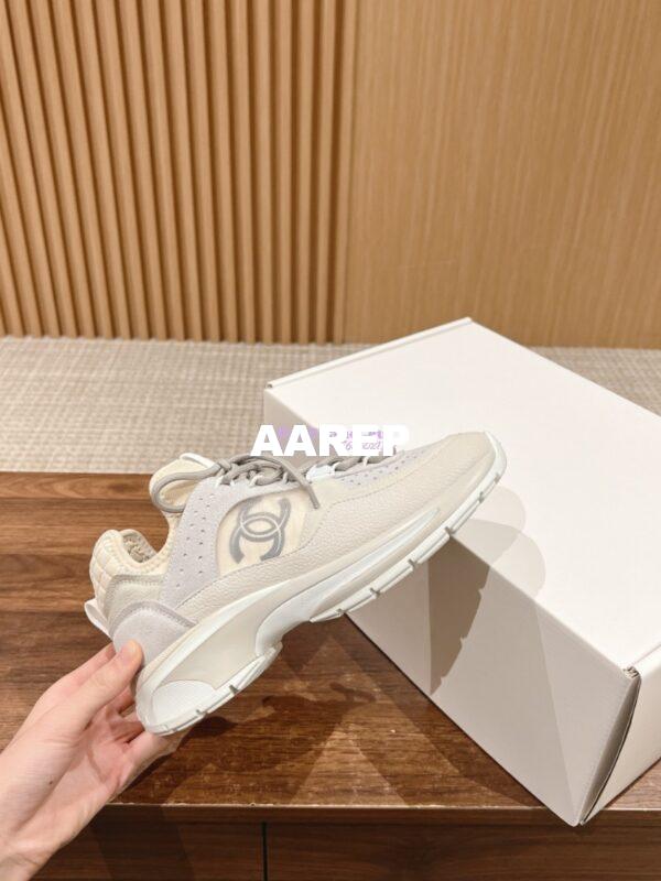 Replica Chanel Suede Calfskin and Mesh Sneaker G40193 7