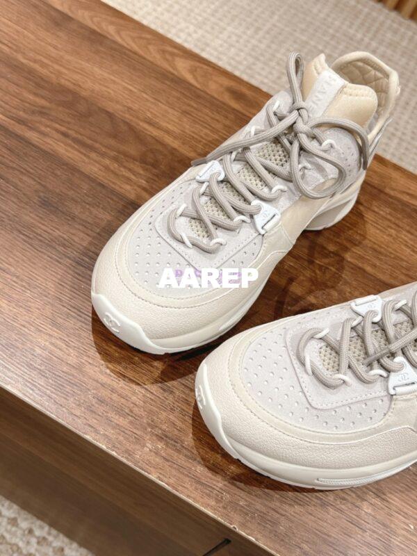 Replica Chanel Suede Calfskin and Mesh Sneaker G40193 9