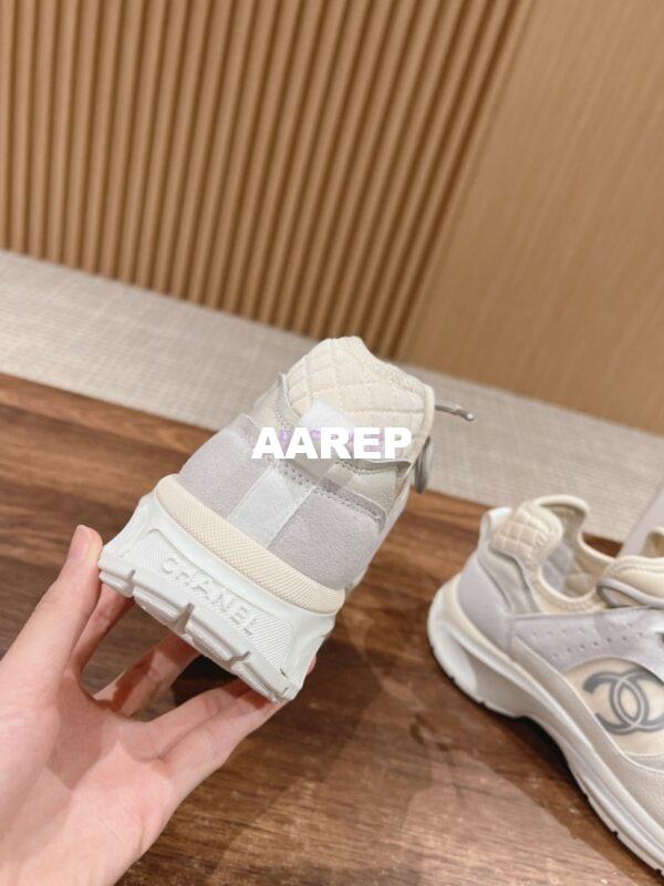 Replica Chanel Suede Calfskin and Mesh Sneaker G40193 11