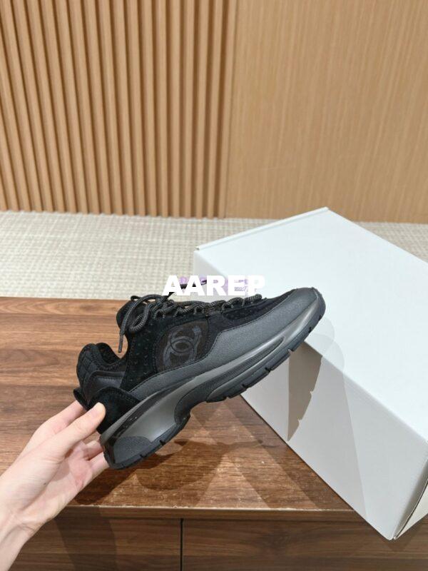 Replica Chanel Suede Calfskin and Mesh Sneaker G40193 14