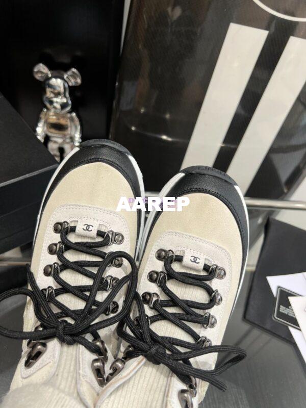Replica Chanel Suede Calfskin & Knit Trainers G45204 16