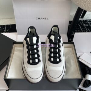 Replica Chanel Mesh Fabric and Suede Calfskin Low Top Sneaker G39982 2