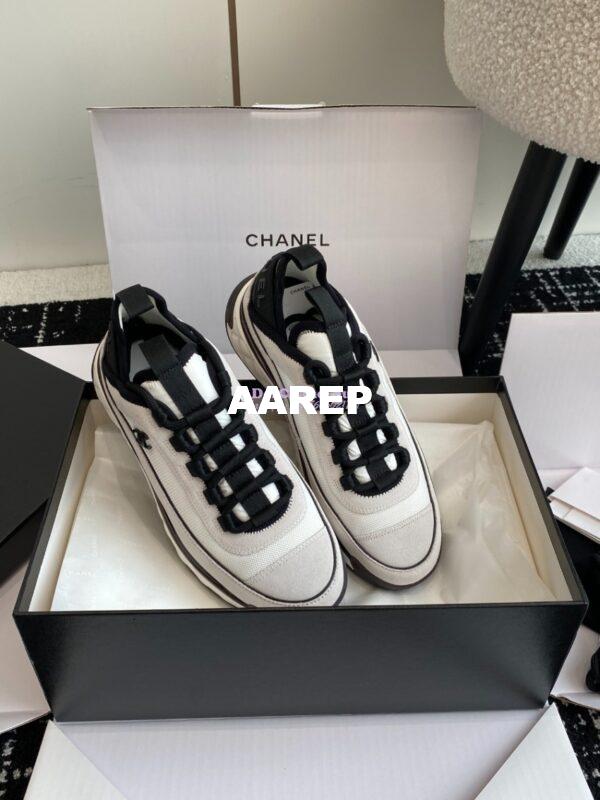 Replica Chanel Mesh Fabric and Suede Calfskin Low Top Sneaker G39982 3