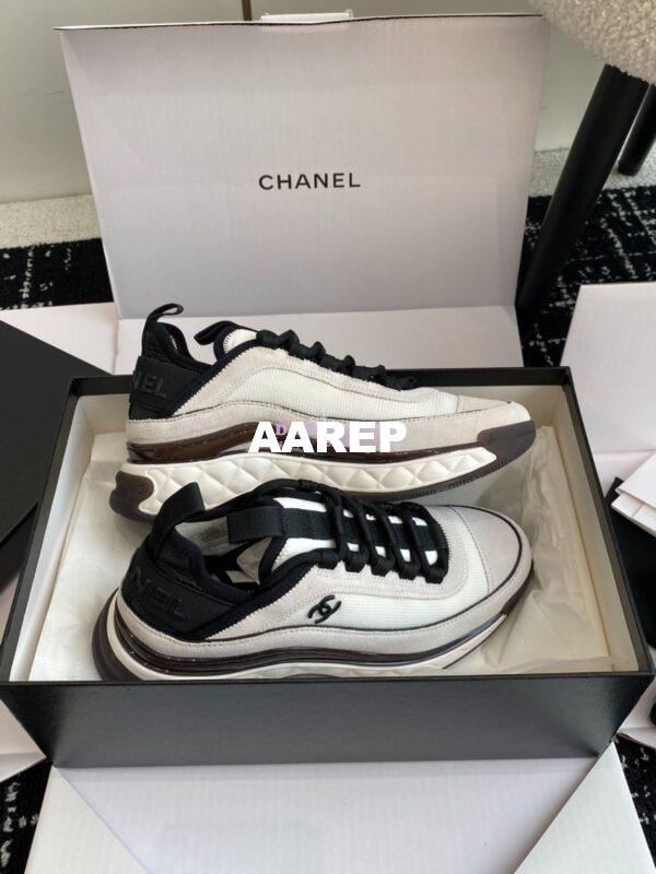Replica Chanel Mesh Fabric and Suede Calfskin Low Top Sneaker G39982 6