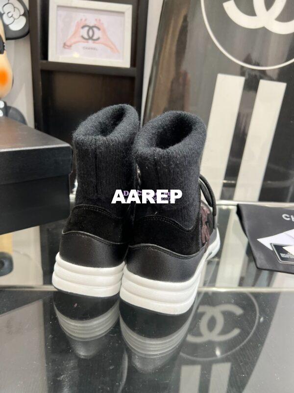 Replica Chanel Suede Calfskin & Knit Trainers G45204 28