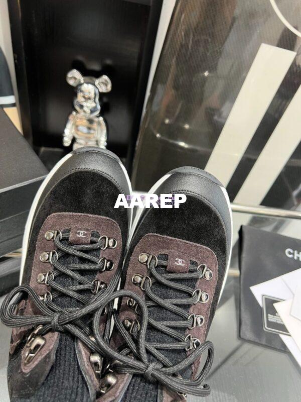 Replica Chanel Suede Calfskin & Knit Trainers G45204 29