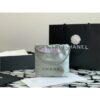 Replica Chanel Mini 22 Handbag Shiny Calfskin & Gold Metal AS3980 Brown 2