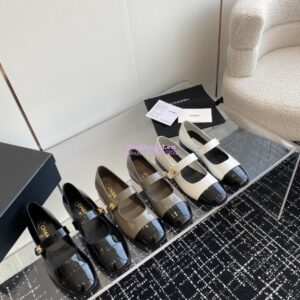 Replica Chanel Mary Jane Patent Calfskin Shoes G45280