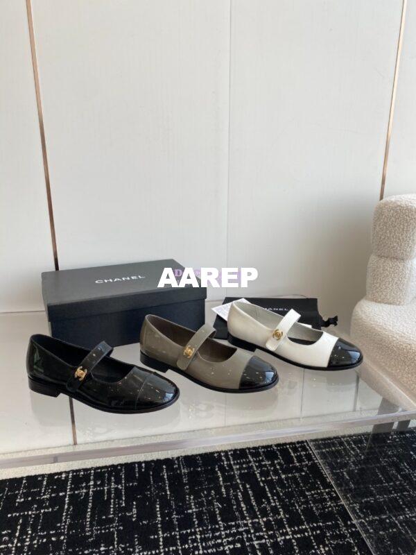 Replica Chanel Mary Jane Patent Calfskin Shoes G45280 4