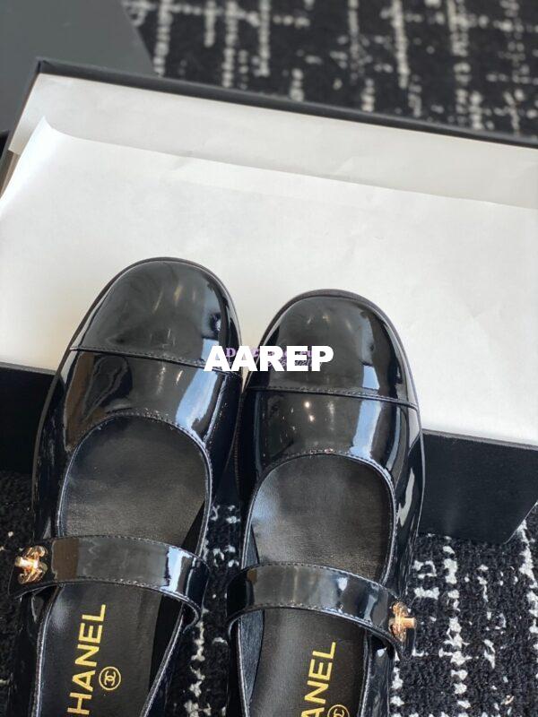 Replica Chanel Mary Jane Patent Calfskin Shoes G45280 10