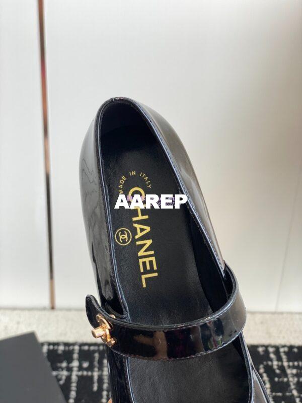 Replica Chanel Mary Jane Patent Calfskin Shoes G45280 12