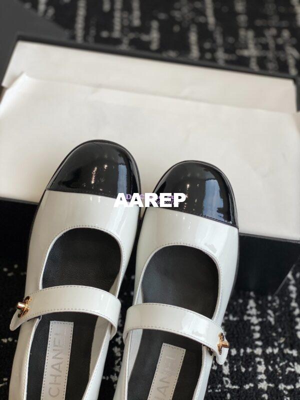 Replica Chanel Mary Jane Patent Calfskin Shoes G45280 14