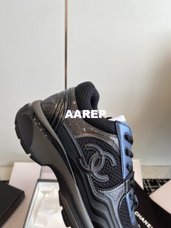 Replica Chanel Limited Edition Trainer Cotton, Patent Calfskin & Calfskin G38299 Navy Black 7