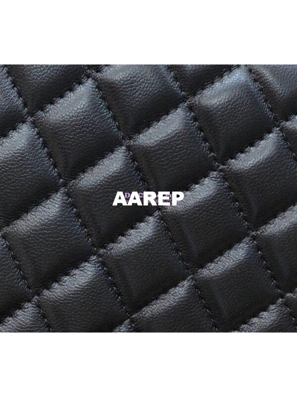 Replica Chanel Le boy Lambskin Black Bag with Aged Ruthenium Hardware 15