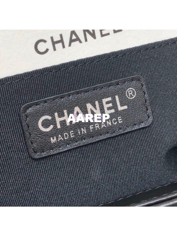 Replica Chanel Le boy Lambskin Black Bag with Aged Ruthenium Hardware 17