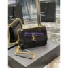 Replica YSL Saint Laurent Medium Sunset Satchel In Shiny Vegetable-tanned Leather 634723 Military Taupe