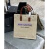 Replica YSL Saint Laurent Rive Gauche N/s Shopping Bag In Felt And Leather 631682 Beige 2