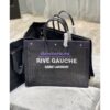 Replica YSL Saint Laurent Rive Gauche Tote Bag In Felt And Leather 499290 Beige