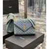 Replica YSL Saint Laurent Envelope Medium Bag In Mix Matelassé Suede Calf 600185 Beige 2