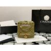 Replica Chanel Mini 22 Handbag Shiny Calfskin & Gold Metal AS3980 Ecru 2