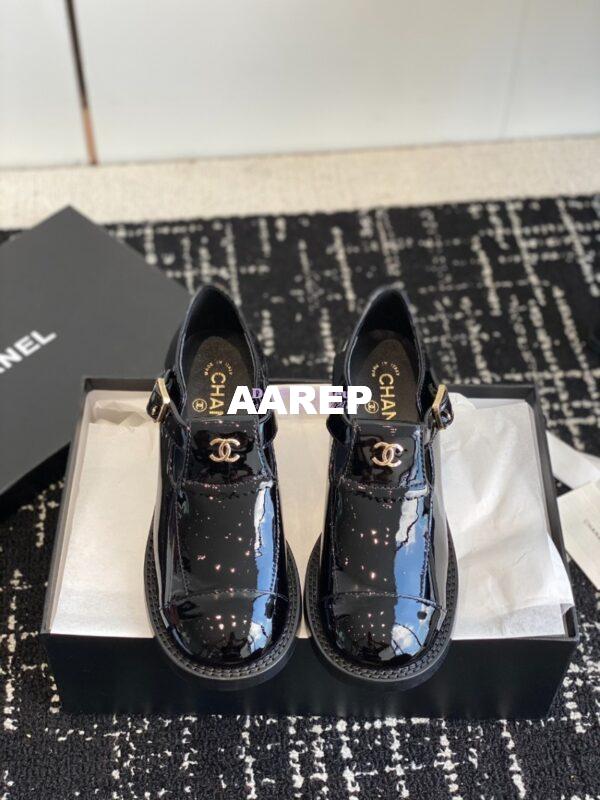 Replica Chanel 24A Moccasin Patent Calfskin Loafer G45203