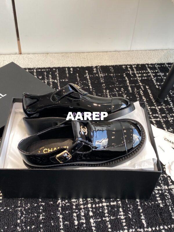 Replica Chanel 24A Moccasin Patent Calfskin Loafer G45203 5