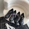 Replica Chanel Quilted Lambskin Ballerinas G02819 Grey Black 2
