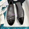 Replica Chanel Quilted Lambskin Ballerinas G02819 White Black 2