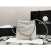 Replica Chanel Mini 22 Handbag Shiny Calfskin & Silver Metal AS3980 Pink 2