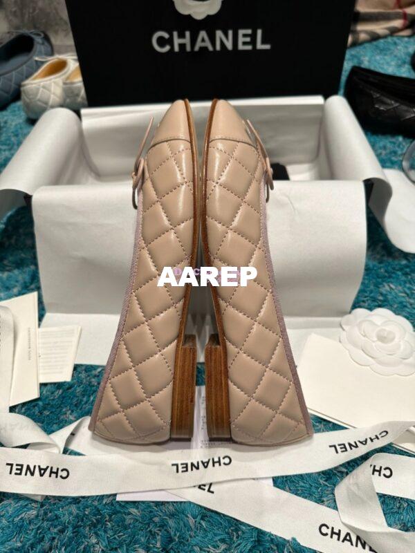 Replica Chanel Quilted Lambskin Ballerinas G02819 Blush Pink 4